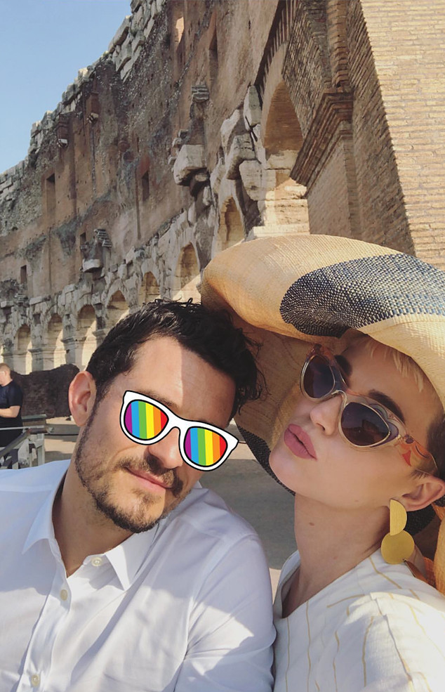 Katy Perry, Orlando Bloom, Colosseum, Rome
